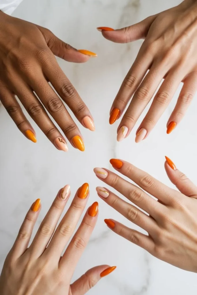 Pumpkin Orange Fall Nails: Your Complete Guide to 2025's Coziest Autumn Manicure Trend 6 Pumpkin Orange Fall Nails