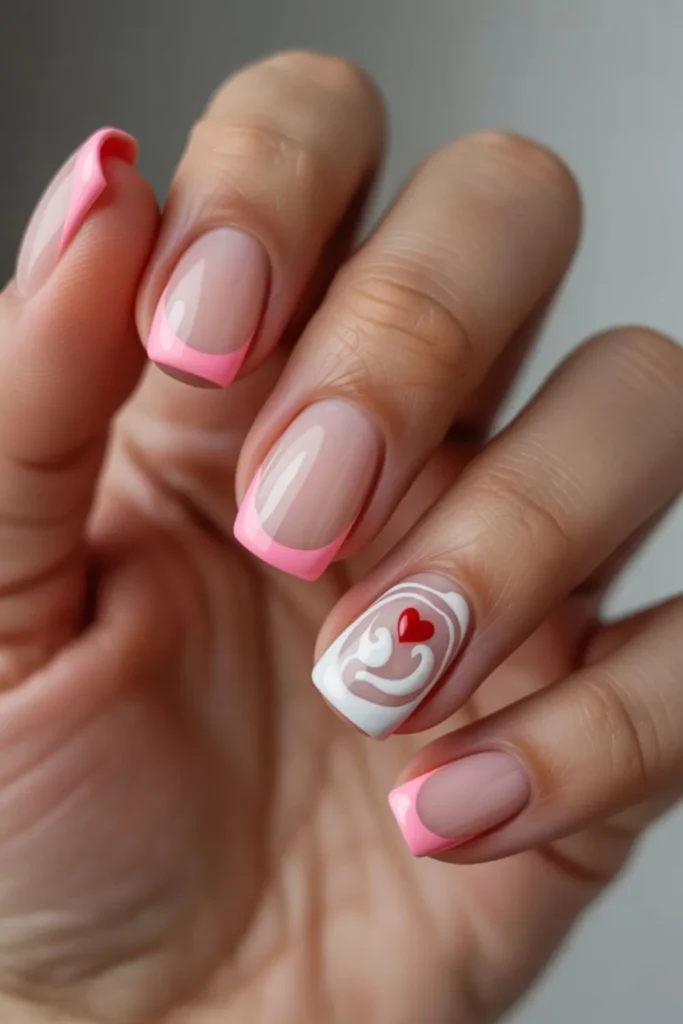 Swirly French Tips: 2025's Most Artistic Manicure Trend Guide 5 Swirly French Tips