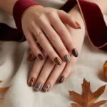 Autumn Animal Print Nails