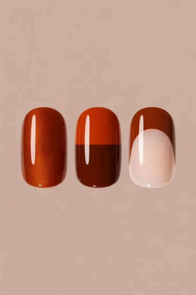 Short Pumpkin Spice Nails: 45+ Cozy Fall Designs That Define Autumn 2025 3 Short Pumpkin Spice Nails