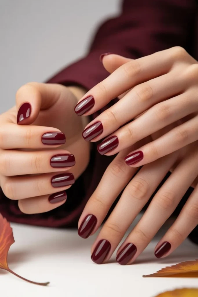 Burgundy Fall Nails 2025: 50+ Trending Wine Red Nail Designs & Ideas 5 Burgundy Fall Nails 2025