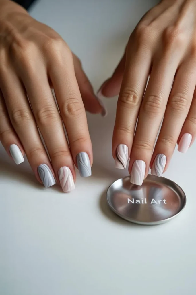 Marble Nails: The Timeless 2025 Trend That's Making Manicures Luxurious Again 4 Marble Nails