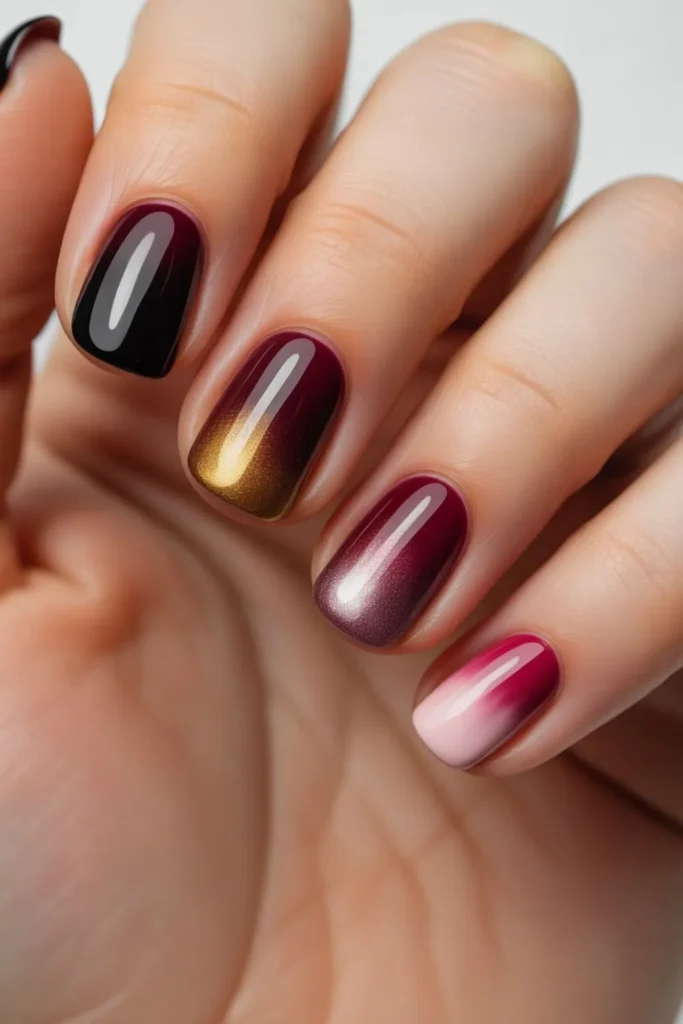 Burgundy Ombre Nails: The Ultimate Guide to 2025's Hottest Gradient Manicure Trend 2 Burgundy Ombre Nails