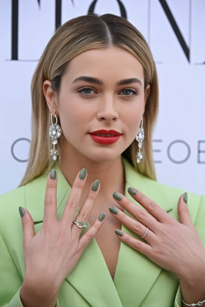75+ Stunning Sage Green Nails Ideas That'll Transform Your Manicure Game 6 Sage Green Nails Ideas