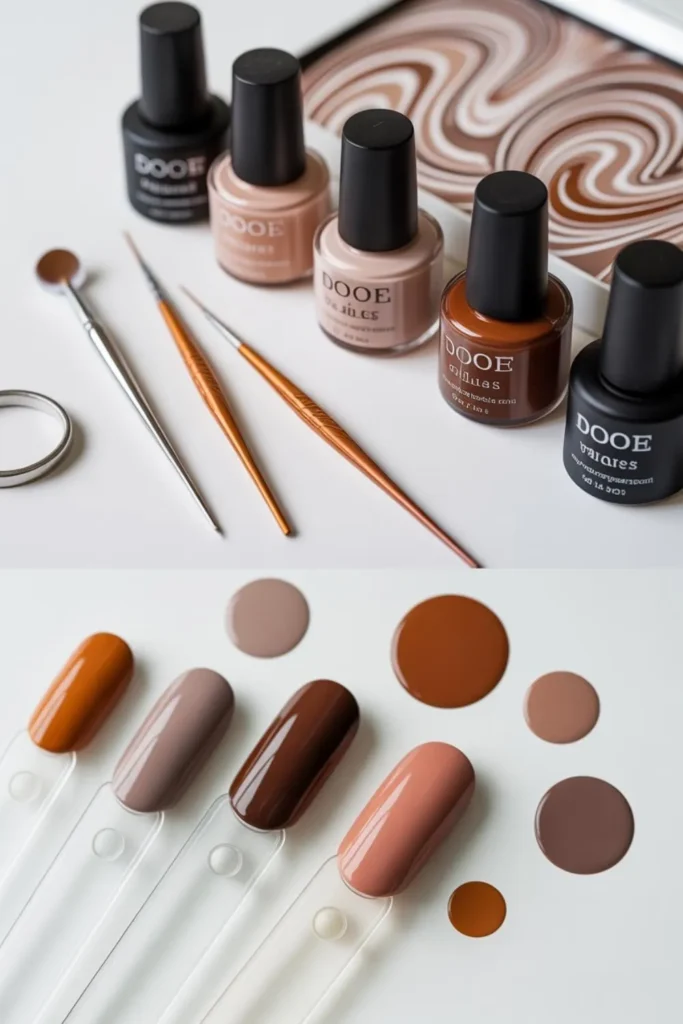40 Stunning Earthy Brown Manicure Ideas That Define 2025's Warmest Nail Trend 3 Earthy Brown Manicure Ideas