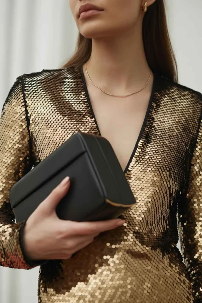 Evening Glitter Fall Outfit Ideas: Master 2025's Most Glamorous Seasonal Style 4 Evening Glitter Fall Outfit