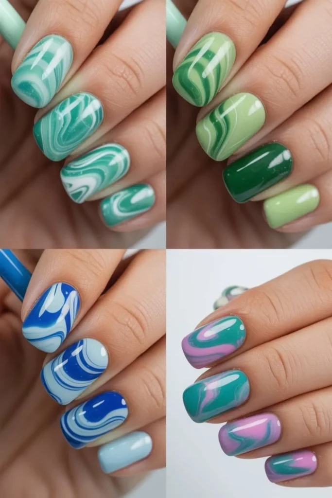 Marble Nails: The Timeless 2025 Trend That's Making Manicures Luxurious Again 3 Marble Nails