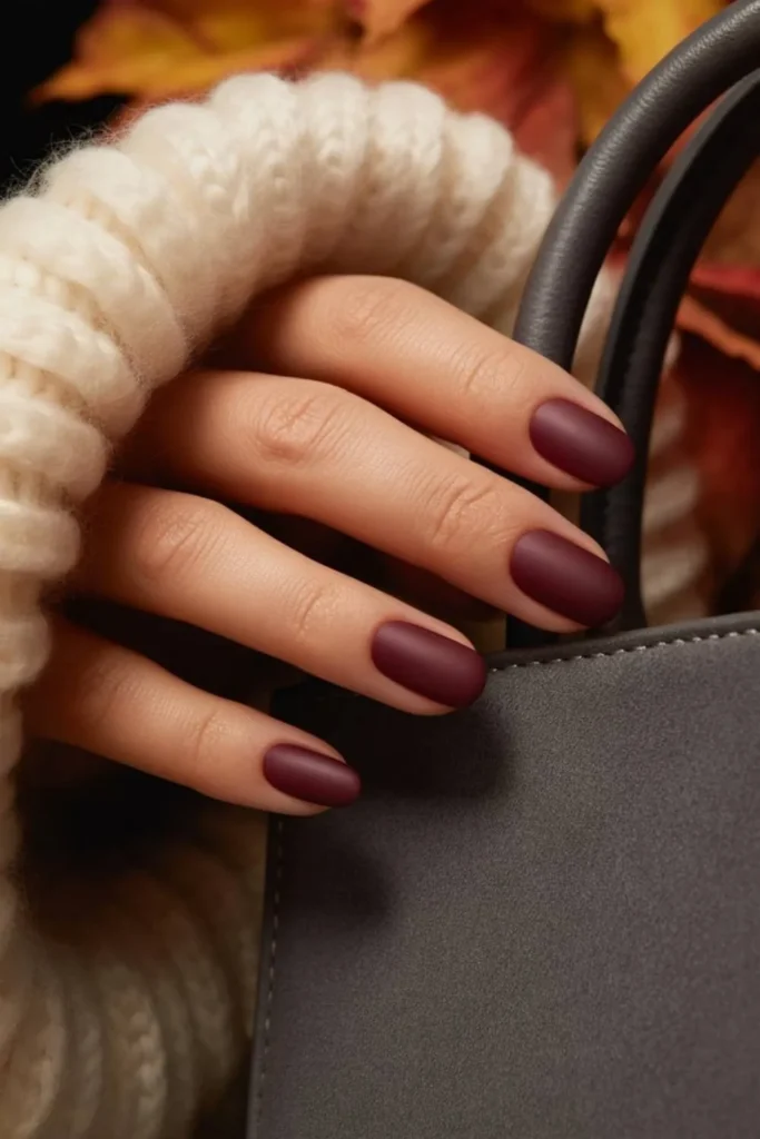 Burgundy Fall Nails 2025: 50+ Trending Wine Red Nail Designs & Ideas 7 Burgundy Fall Nails 2025