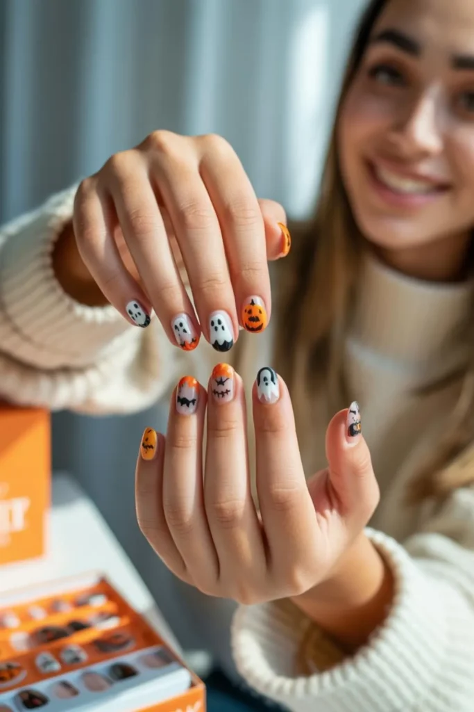 Halloween Nail Designs Short Nails: 50+ Spooky Ideas That'll Make Your 2025 Manicure Scream 5 Halloween Nail Designs Short Nails