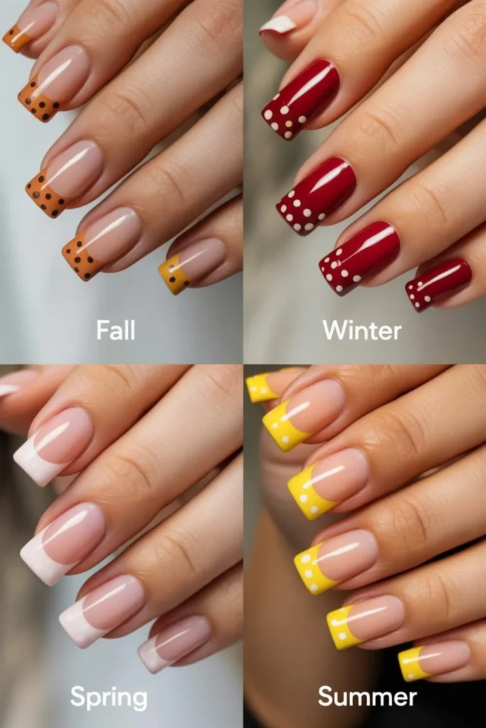 Polka Dot French Tip Nails: 2025's Most Playful Manicure Trend Guide 3 Polka Dot French Tip Nails