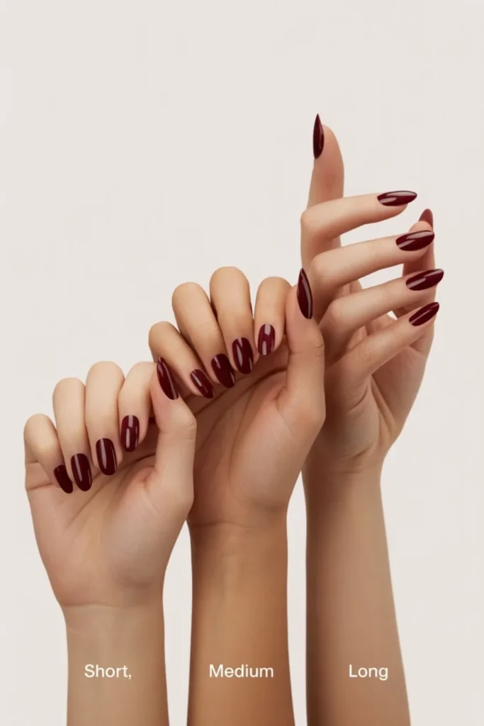 Dark Red Almond Nails: 50+ Stunning 2025 Designs & Expert Application Tips 4 Dark Red Almond Nails