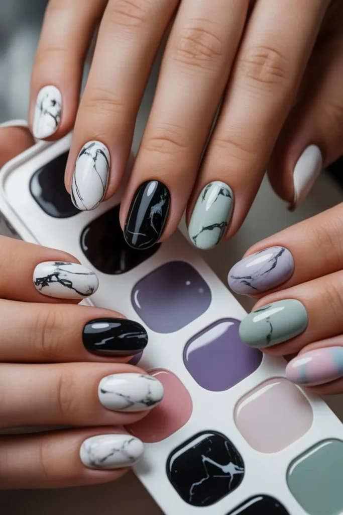 Marble Nails: The Timeless 2025 Trend That's Making Manicures Luxurious Again 2 Marble Nails