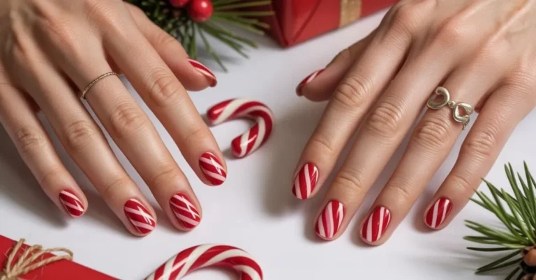 Candy Cane Nails