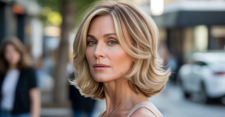 Medium Length Blonde Haircuts for Women Over 40